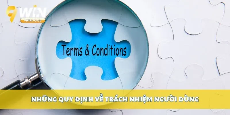Những quy định về trách nhiệm người dùng